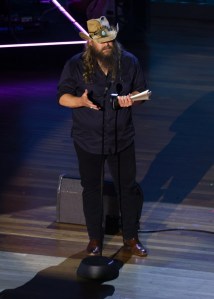 Chris Stapleton accepts the ACM Triple Crown Award at the 16th Annual Academy of Country Music Honors at Ryman Auditorium on August 23, 2023 in Nashville, Tennessee.
