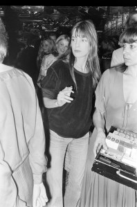 Jane Birkin attends a party at Regine's in Paris on Jan. 18, 1977.
